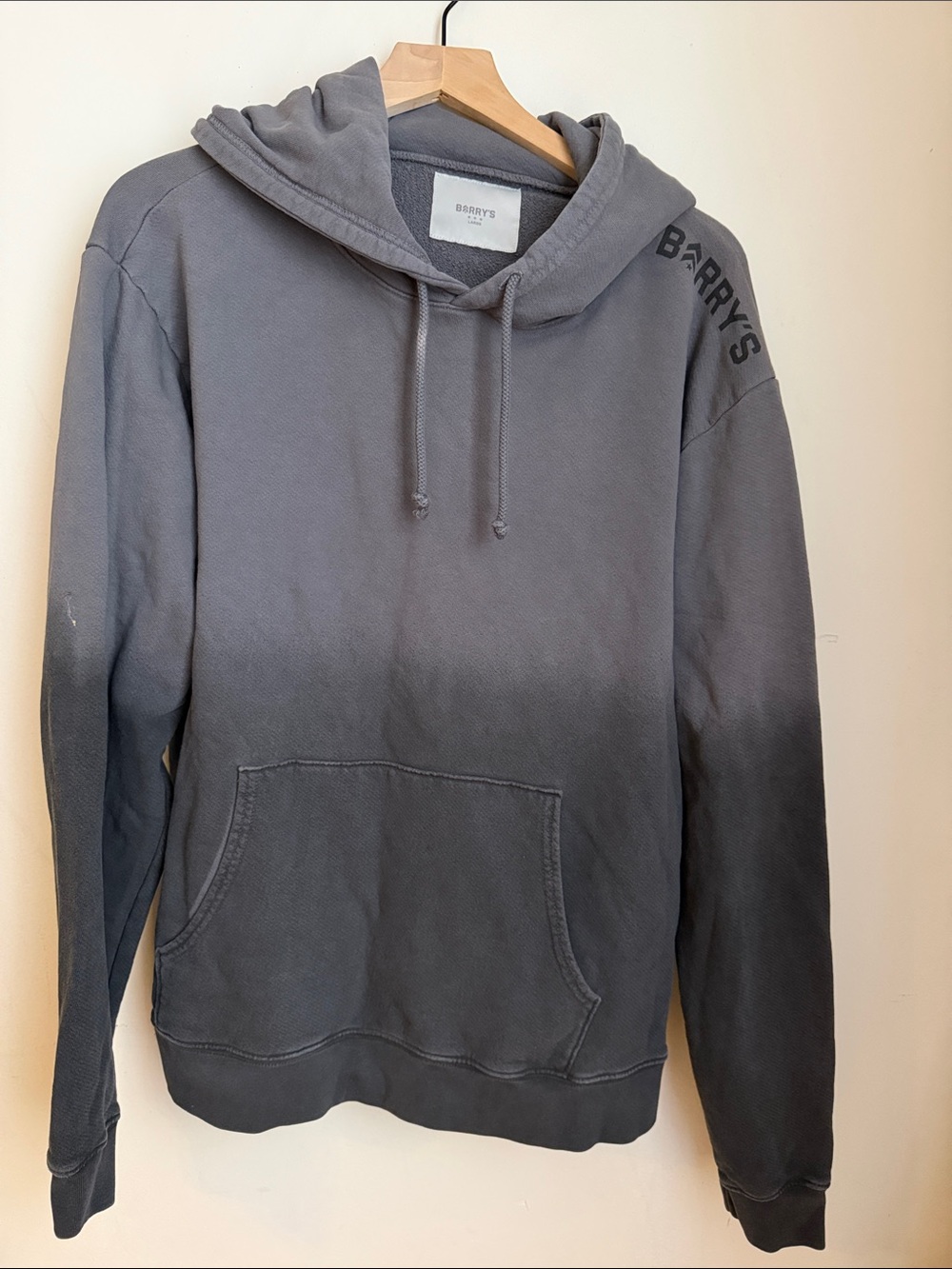 Barry’s bootcamp Gray Ombre Pullover Hoodie